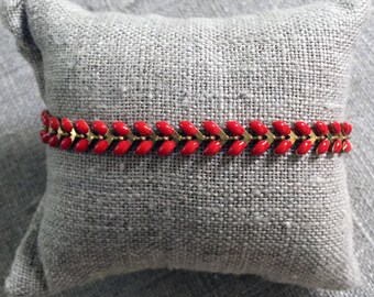 Gold plated spike bracelet