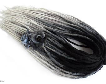 Wool Dreadlocks " Snow Mountains " DE