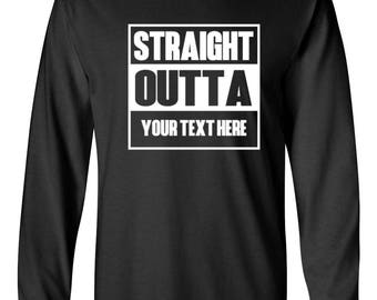 Straight outta shirt | Etsy