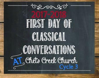 First Day Sign Classical Conversations