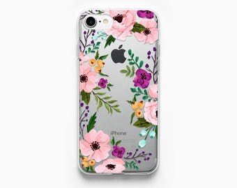 iPhone 7 Case Floral iPhone 6s Case Clear iPhone 6 Case Flowers iPhone 6S Rose Gold Case iPhone 6 Vintage iPhone 7 Plus Case Transparent