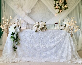 Cherry Blossom Embroidery Overlay, Cherry Blossom Embroidery Tablecloth
