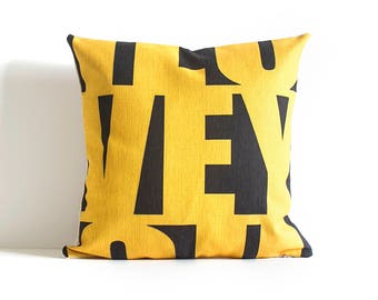 I Love You Letter Pillow Cover, Decorative Pillow Cover, Throw Pillow, Pillow Cushion, Pillow Covers, Cushion Cover