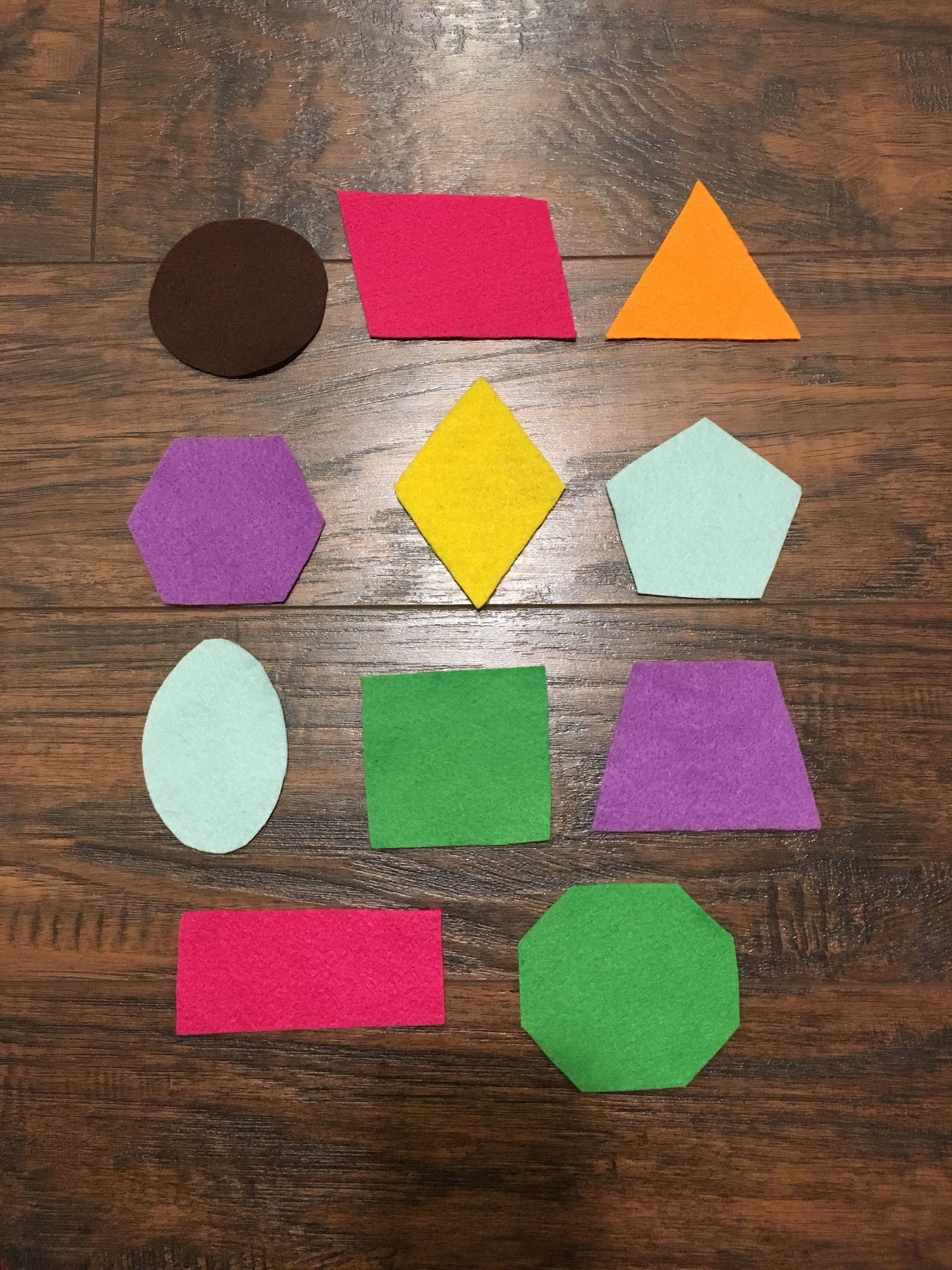 Felt Board Story Basic Shapes Felt Shapes