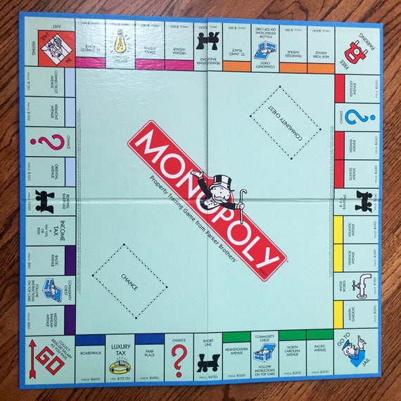 Monopoly Quad Fold Game Board for Crafting or Replacement
