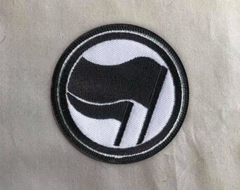 Antifa Patch | Sew on | Embroidery | Patches for Jackets | Anarchist Patch | Iron Front Patch | Anarchist Patch | Tumblr Patch