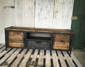 Steel industrial Cabinet wood