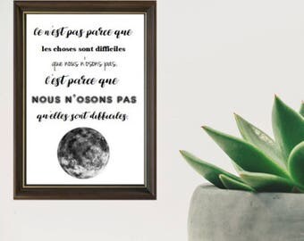 Calligraphy quote poster/print
