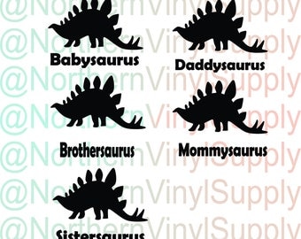 Dinosaur SVG - Dinsoaurus - Boy Birthday SVG - Boy Birthday Party - Dinosaur Birthday Party - Family Cutting File - jpg png svg files
