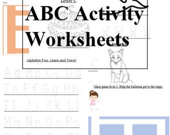 Preschool Printable Worksheets and Activities Alphabet