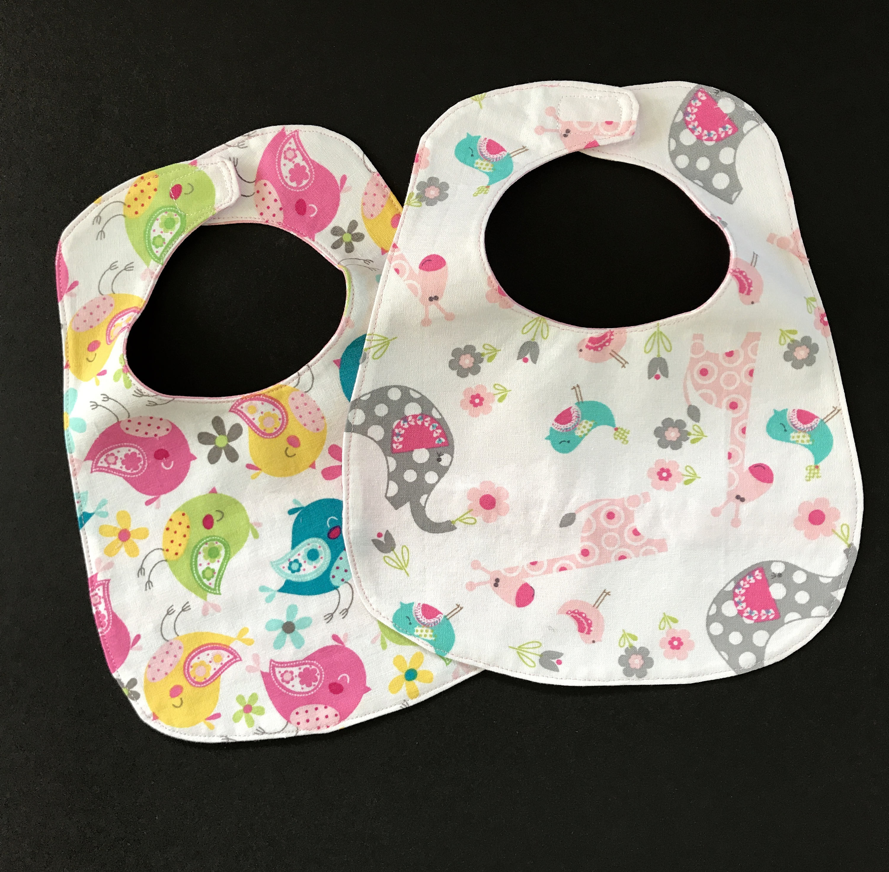 Pink Polkadot Baby Bibs Baby Bibs Pink Baby Bibs Reversible