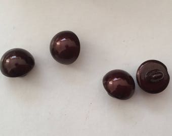 Button Burgundy approximately 10 mm beads