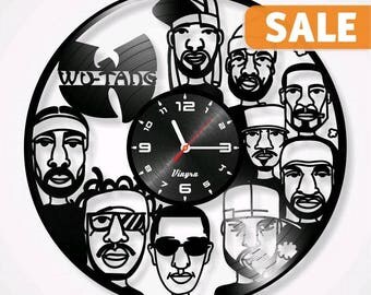 Wu-Tang Vinyl Record Clock Wu-Tang Wall Decor Wu-Tang Art Wu-Tang Decoration Wu-Tang Decor Wall Clock Wu-Tang Gift