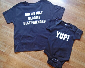 Did We Just Become Best Friends Tees, Siblings Shirts, Mommy and Me Tee, Kids Shirts, Take Home Outfit, Sibling Outfits, Baby Shower Gift