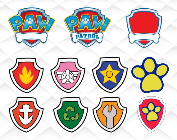 paw patrol badge free svg