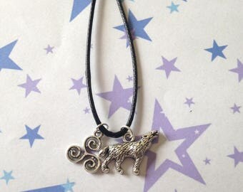 Black Cord Teen Wolf Necklace, Teen Wolf Jewellery, Fandom Gifts For Teenagers,