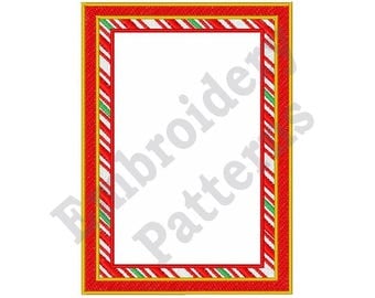 Candy Cane Border - Machine Embroidery Design
