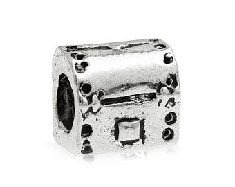SET of 5 spacer bead box treasures childhood silver pandora compatible (P05)
