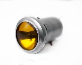 Spot industrial aluminum and glass, silver, light, light yellow spot, home decor