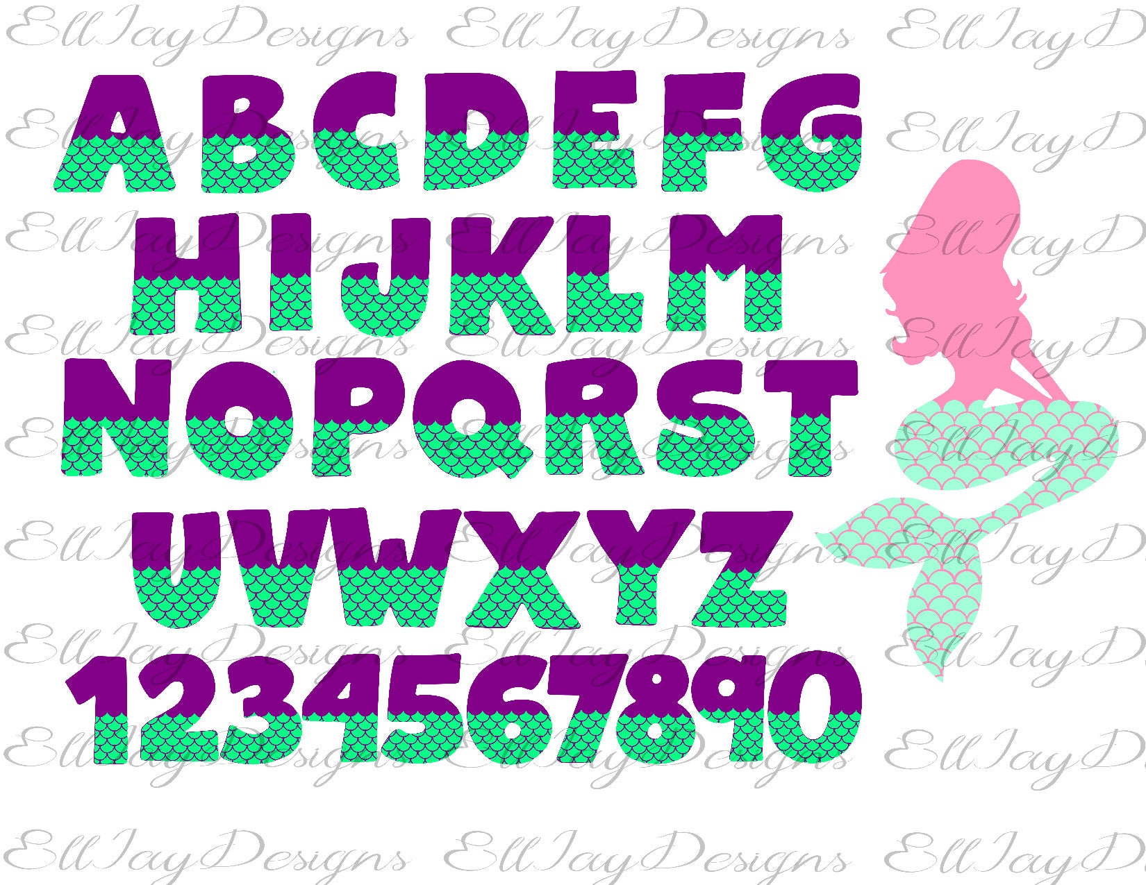 Free Free 125 Mermaid Letters Svg Free SVG PNG EPS DXF File