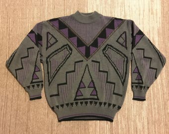 Vintage 90s Aztec Designed Sweater
