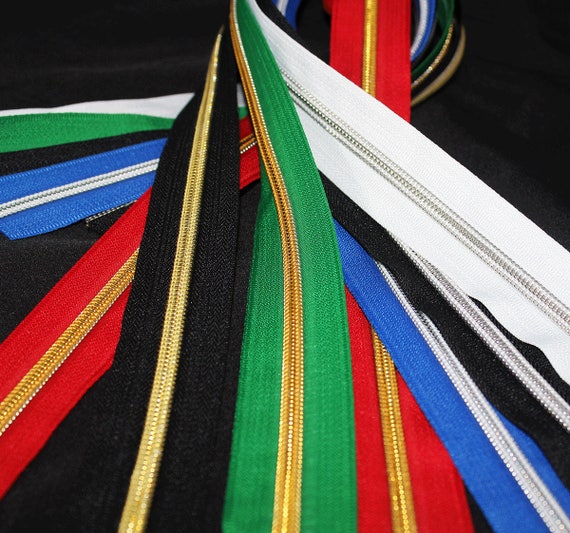 Nylon Coil Zippers by the Yard 5 Zipper Tape Purse Zippers
