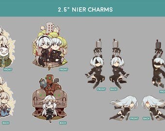 2.5" Nier and Nier Automata Charms