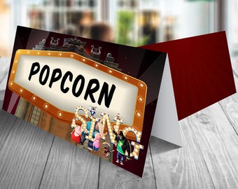 Sing Movie Birthday Food Labels, Sing Movie Food Tent Cards, Sing Movie Place Cards, Sing Movie Printable Cards, Sing Movie Party Supplies
