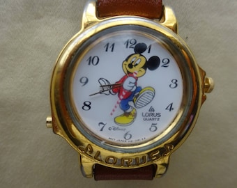 Lorus Musical Mickey Mouse Watch/Mickey Mouse Watch/Vintage Mickey Mouse Watch