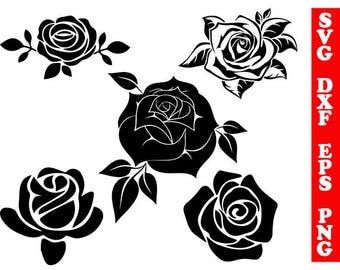 Rose stencil | Etsy