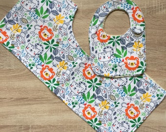 Bib and Burp Cloth Set for Baby