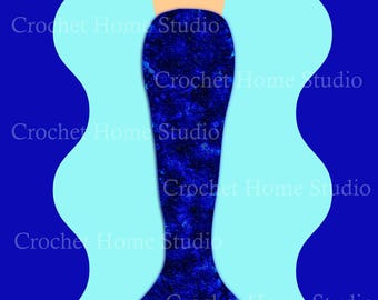 Mermaid blanket, Underwater, adult, Mermaid tail, graph pattern, Pisces, gift, Christmas, crochet, knitting, cross stitch, graphghan,