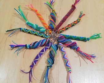 CUSTOM Key Chains, Zipper Pulls- Rexlace Plastic Lacing/Boondoggle