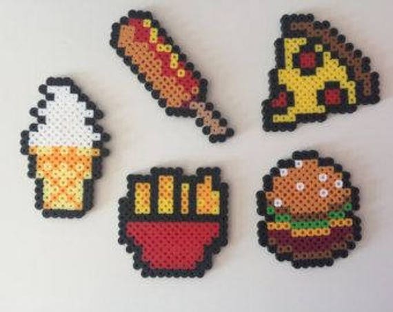 Items similar to Perler Beads - Foods on Etsy