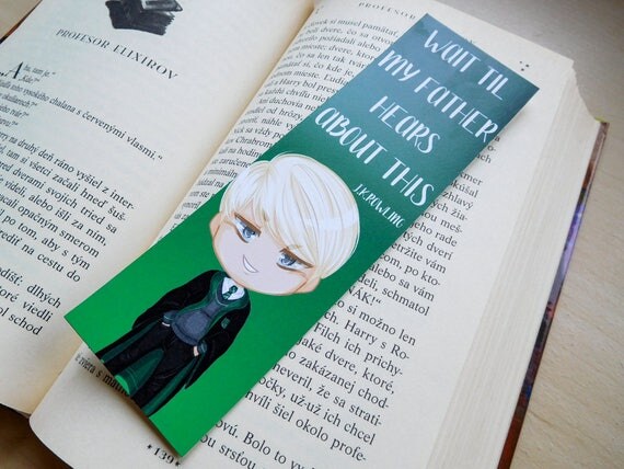 Draco Malfoy bookmark