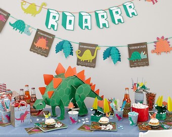 Dinosaur Party Bunting, Dinosaur Garland, Party Garland, Dinosaur Party Decorations, Dinosaur party, Dinosaur party decor, 1st bithday
