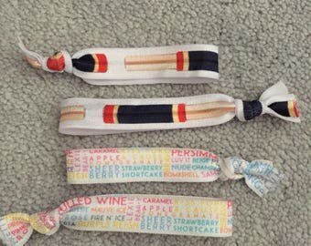 Lipsense tubes and printed lipsense colours hair elastic ties and headbands