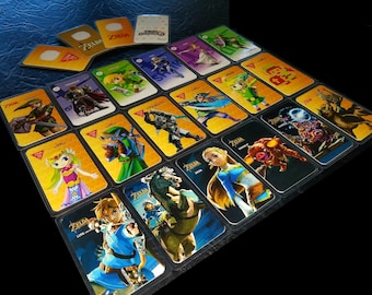 Full set of 18 Laminated Zelda Amiibo Cards, Premium Quality for Nintendo Switch and Wii U