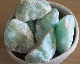 Green Fluorite Crystal, Raw Fluorite Rough, Sea Green Crystals Raw Crystals Like Turquoise Aquamarine Green Calcite Natural Crystal Fluorite