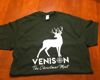 venison the christmas meat t shirt