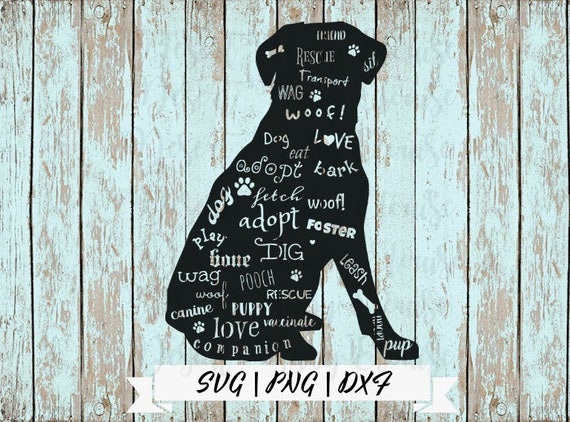 Download Dog Words SVG / Dog Silhouette / Dog Words / Dog Lover SVG / Dog Rescue SVG / Dog Mom svg / Dog ...