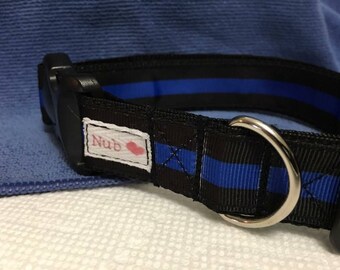 Thin Blue Line Dog Collar