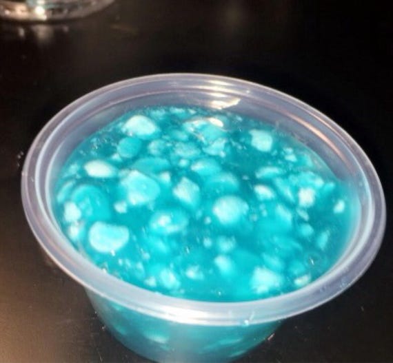 Teal crunchy slime