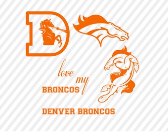 denver broncos svg, broncos cuttable digital file, cricut file, silhouette files, svg cutting files, denver broncos logo svg