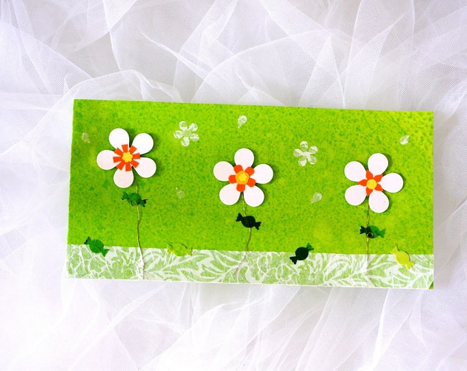 Spring card embossed for all occasions