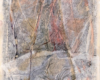 Landscape - Watercolor, mixed media