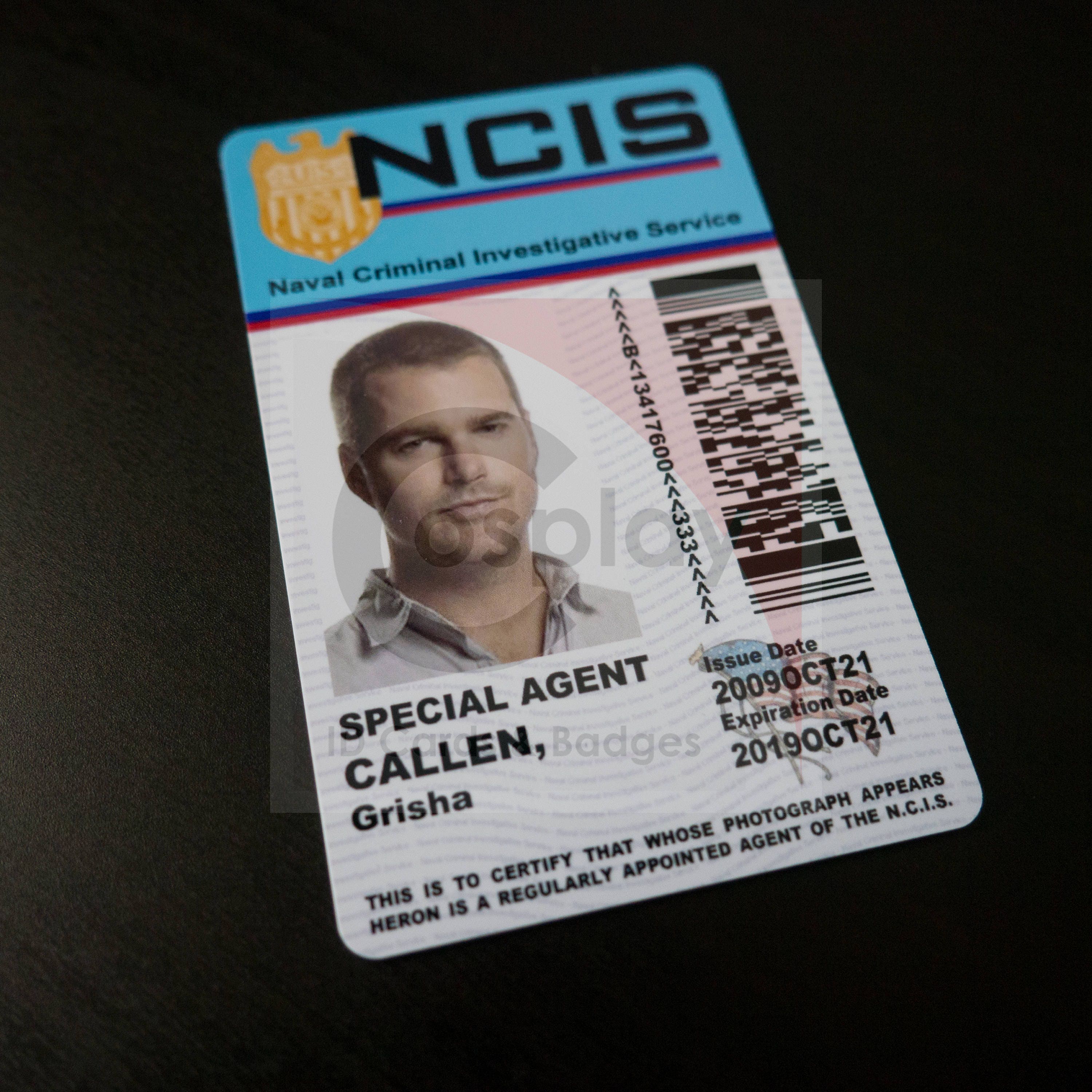 NCIS Los Angeles Cosplay ID Badge Special Agent G. Callen