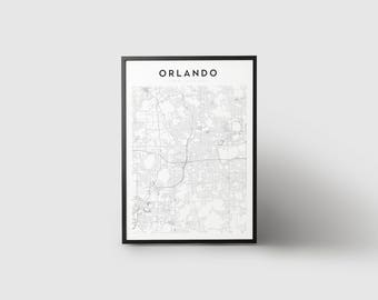 Orlando Map Print