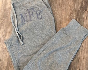 Monogram sweats | Etsy