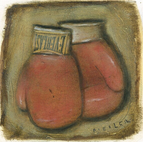 Boxing Gloves original painting